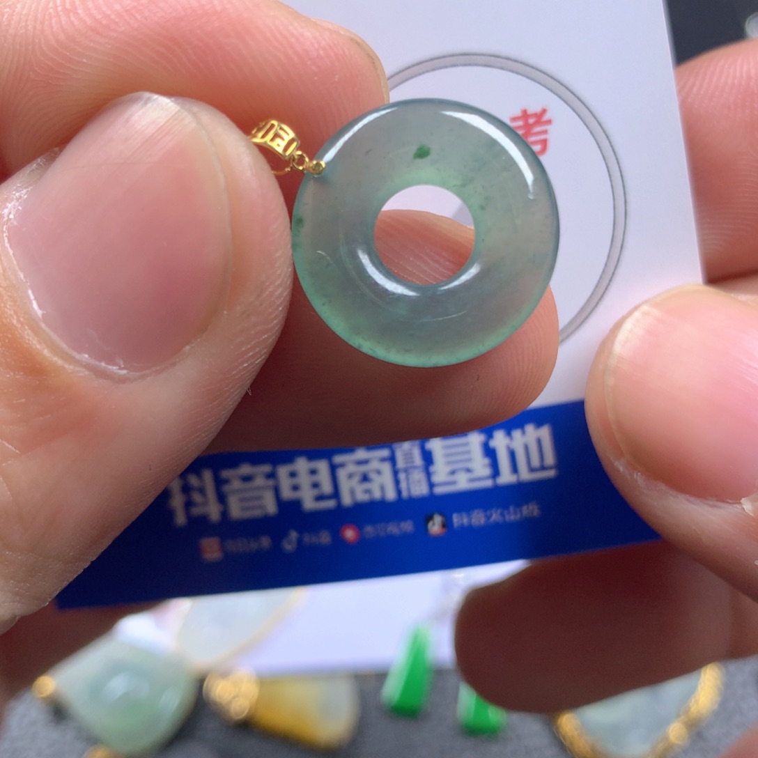 【闪购商品】翡翠颈饰18K金镶嵌翡翠