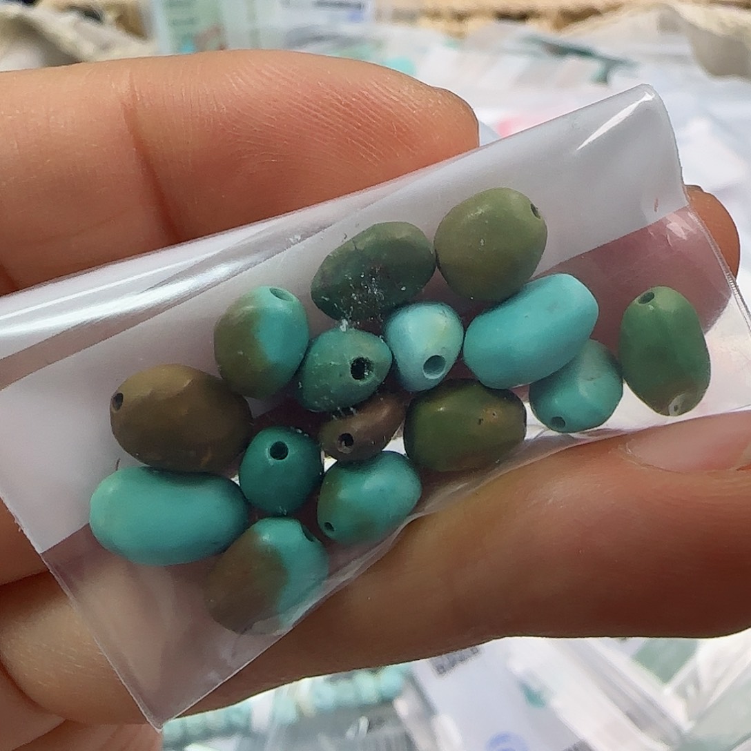 绿松石珠宝半成品未镶嵌