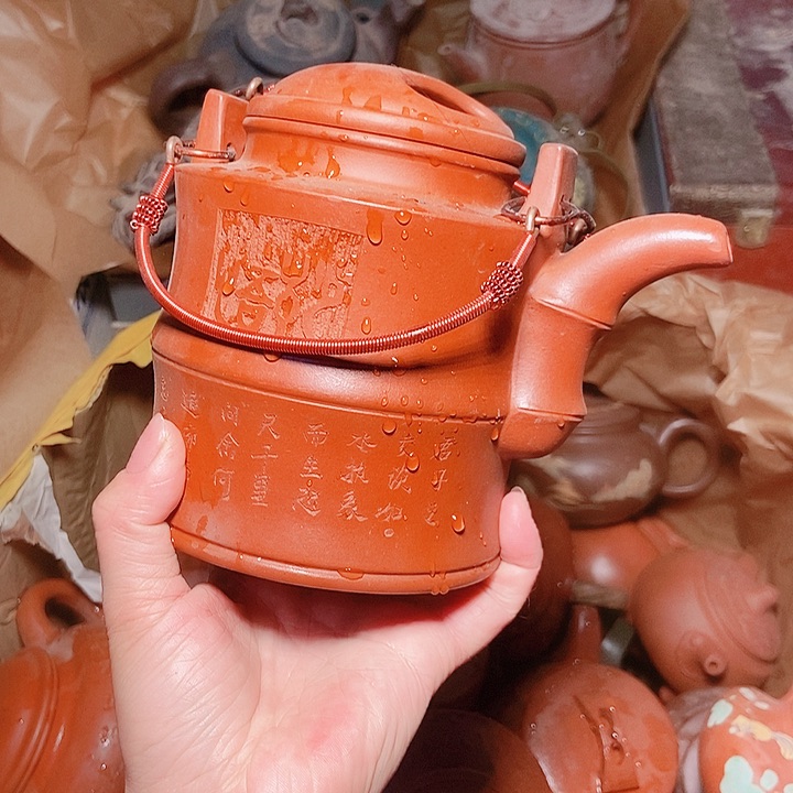 紫砂茶杯宜兴紫砂手工制作