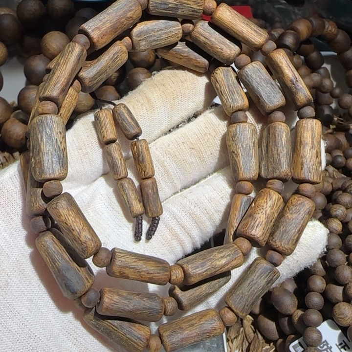 手串沉香沉香棋楠树心油红油多圈09