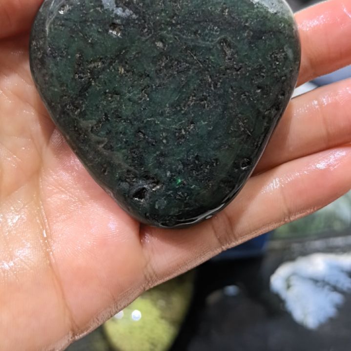 萍***姐有机玻璃藏玉药王石原石一个