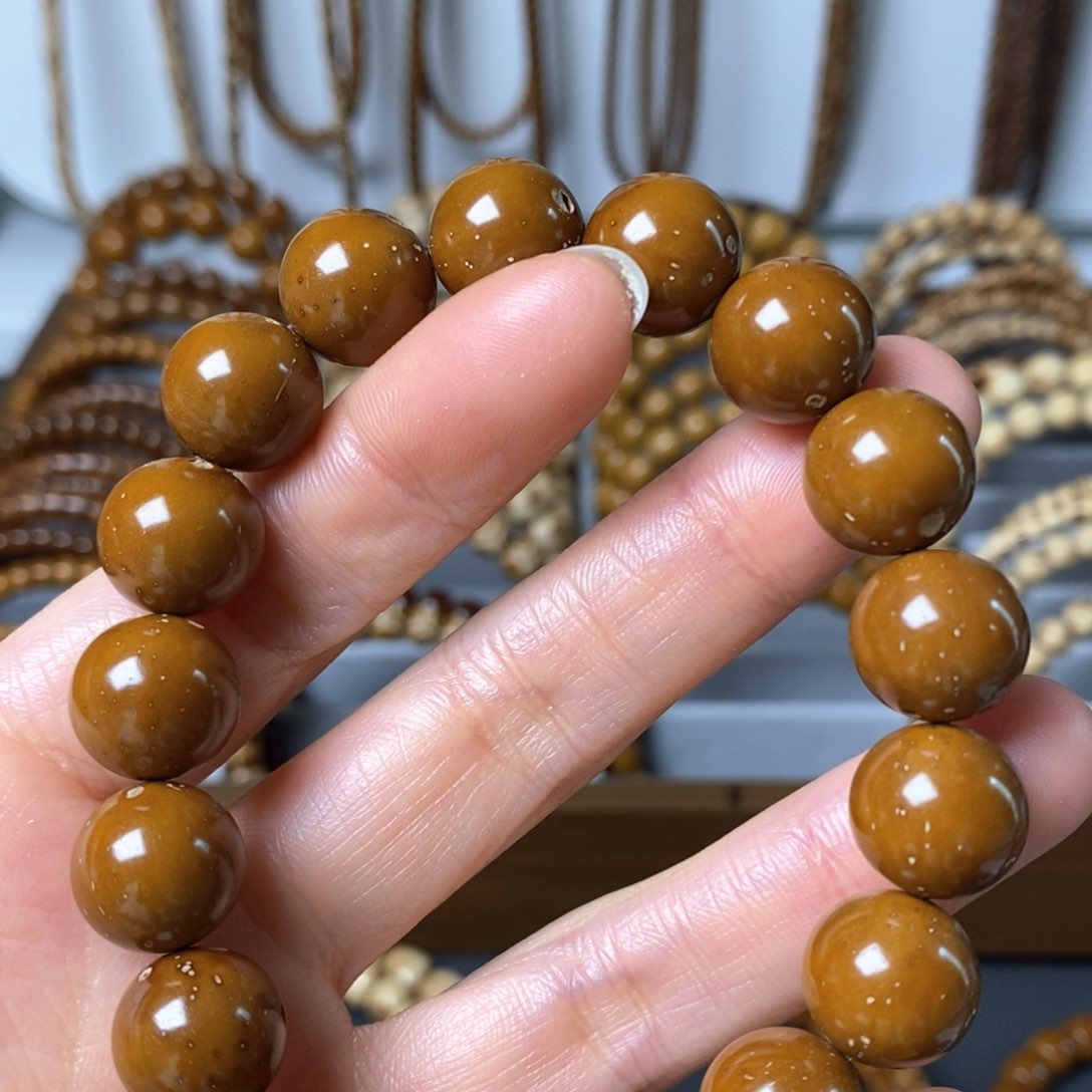 菩提手串/手链紫金鼠半实心圆珠13