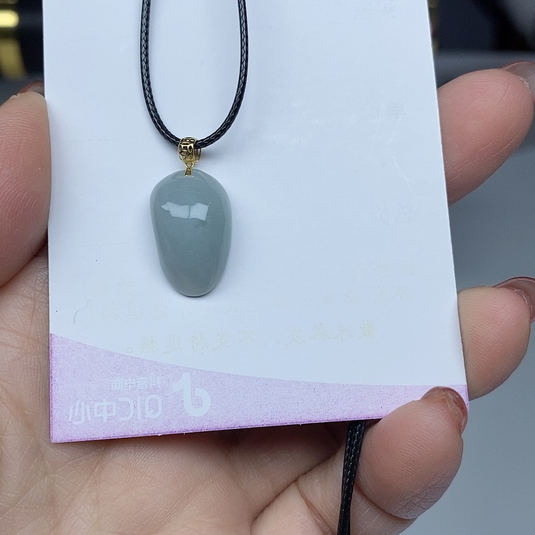 翡翠颈饰18K金镶嵌多样性发货18K金扣头