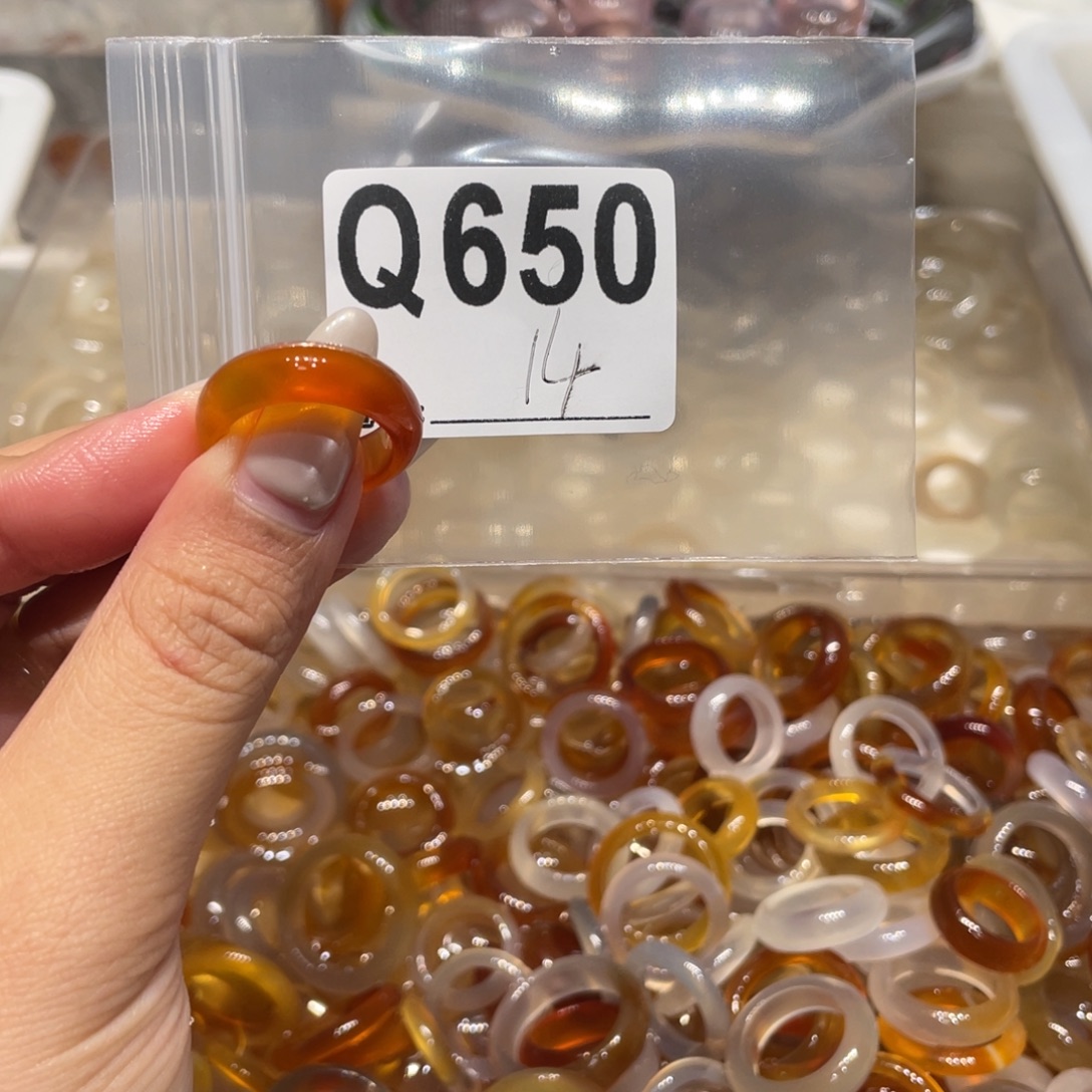 玛瑙/玉髓未镶嵌戒指650