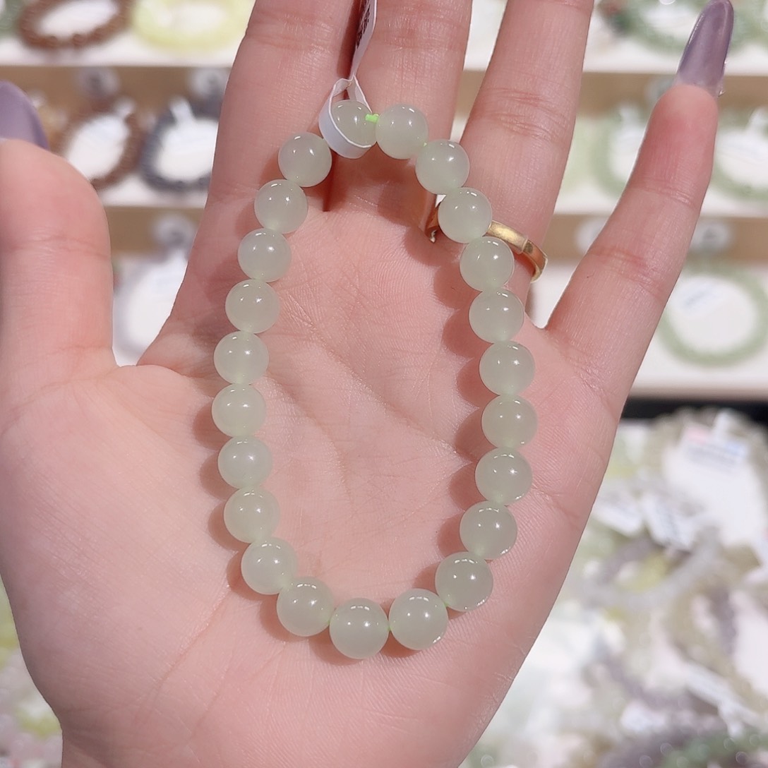 未镶嵌手链和田玉栗***。y