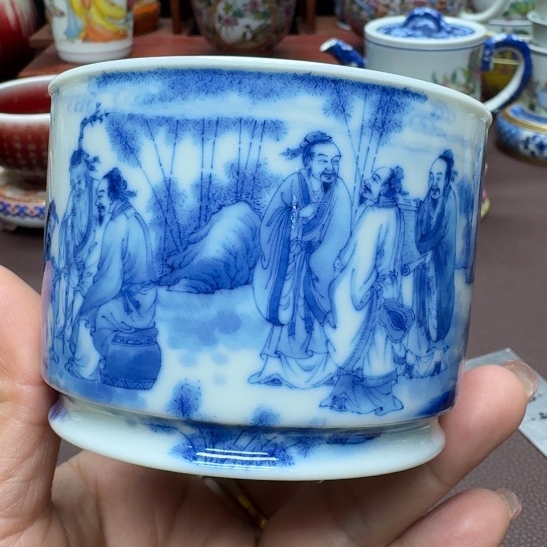 瓷片景德镇仿古手工制作精品展示