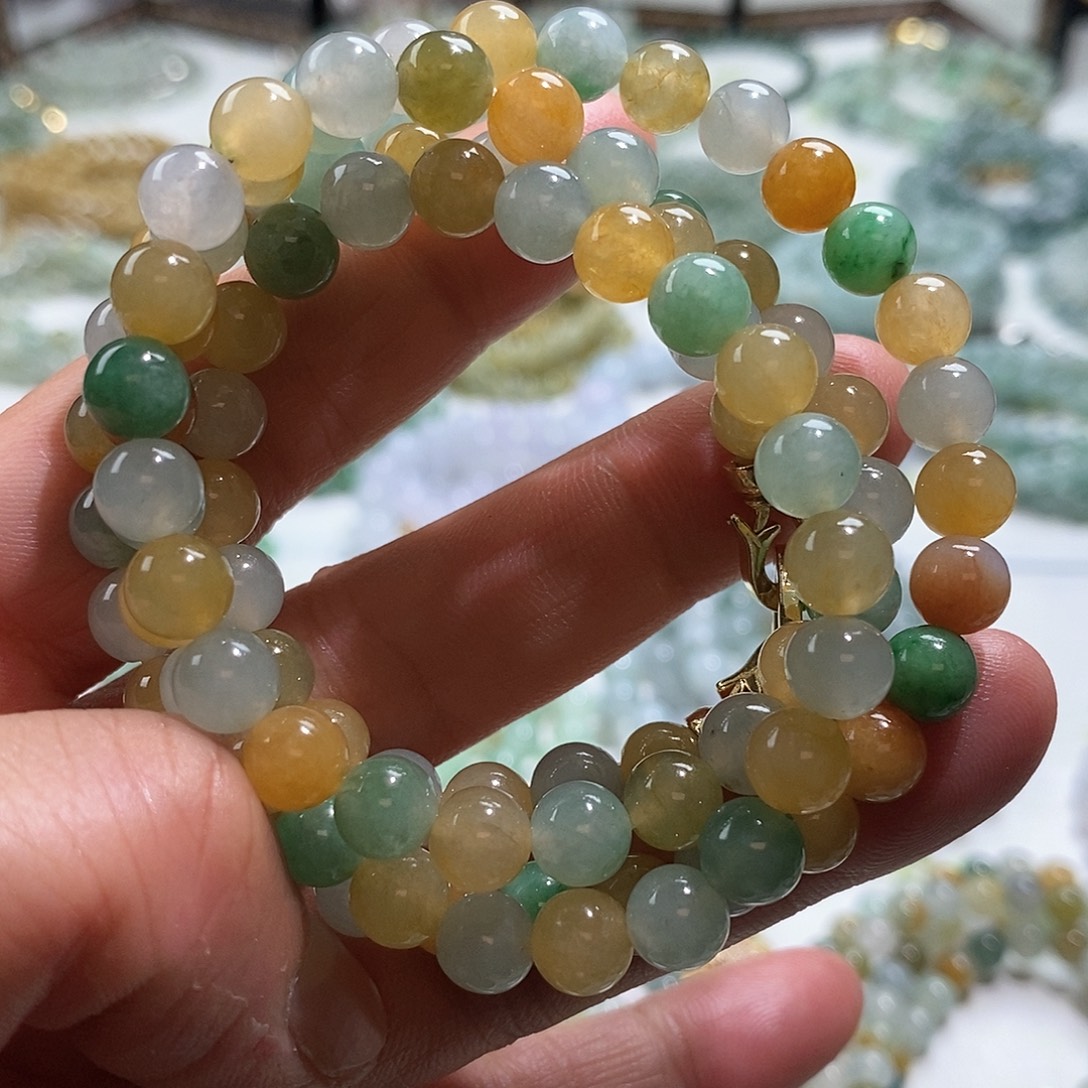 翡翠未镶嵌手链緬甸翡翠A