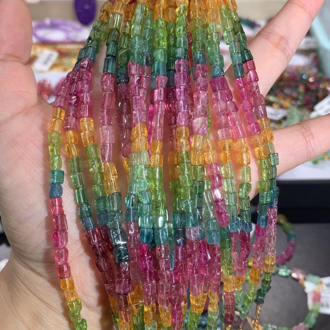 手链碧玺未镶嵌多样性发其一