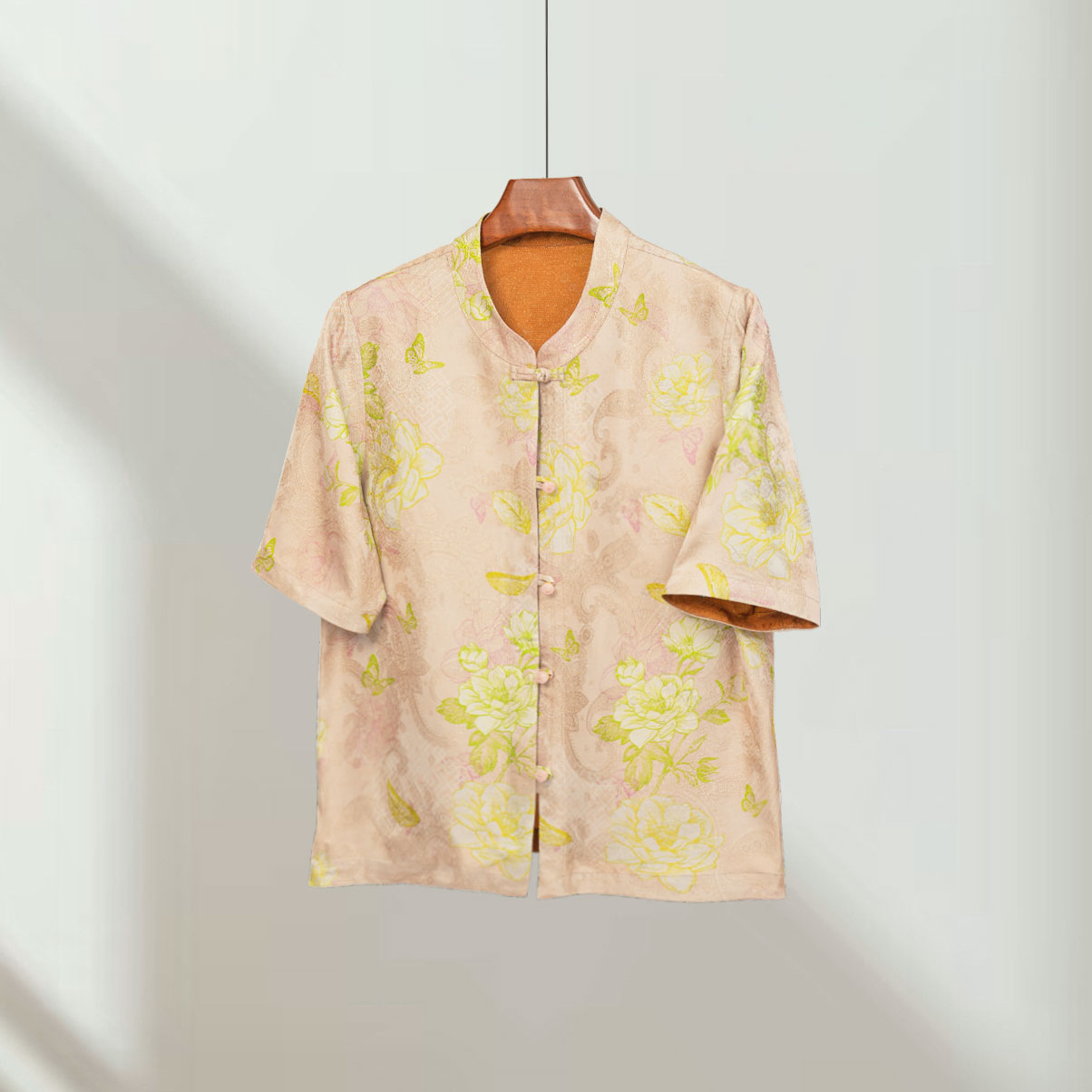 [粉缎金缕]2025新中式国风春夏季开衫外套上衣3112