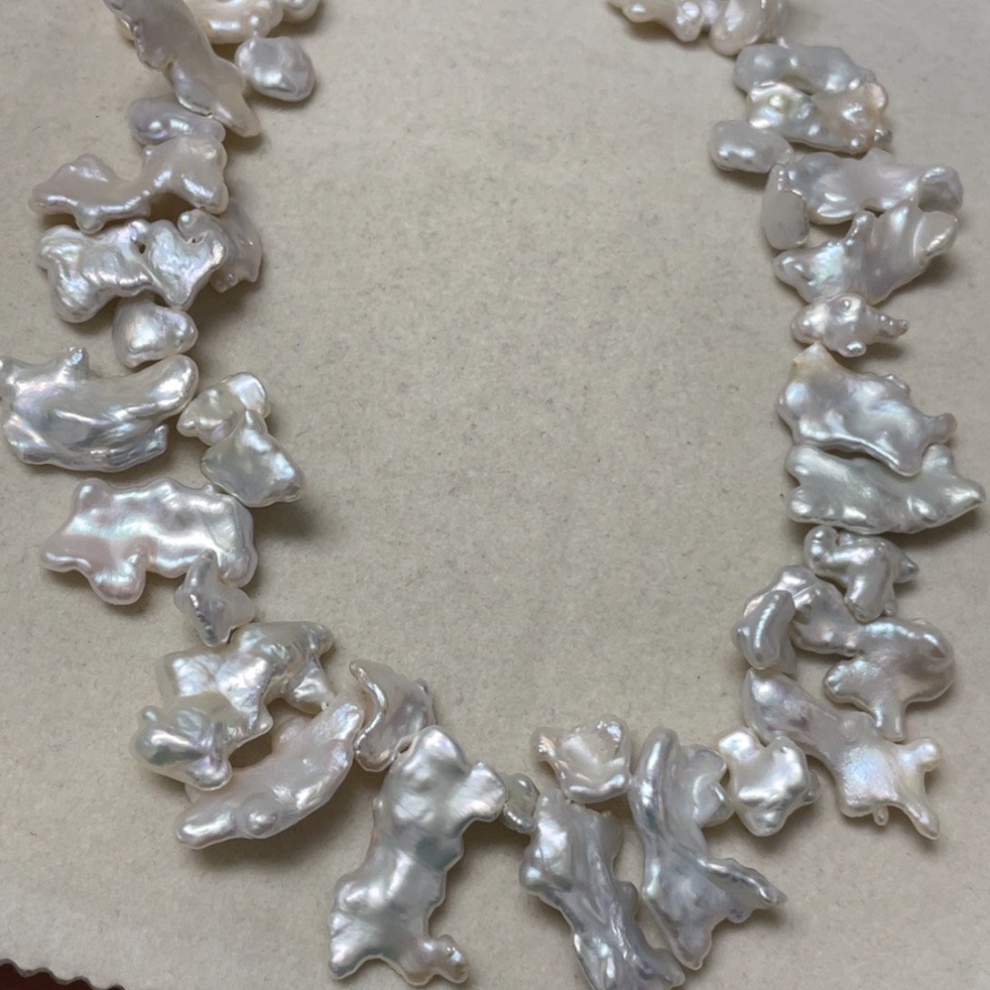 淡水珍珠颈饰银S925镶嵌