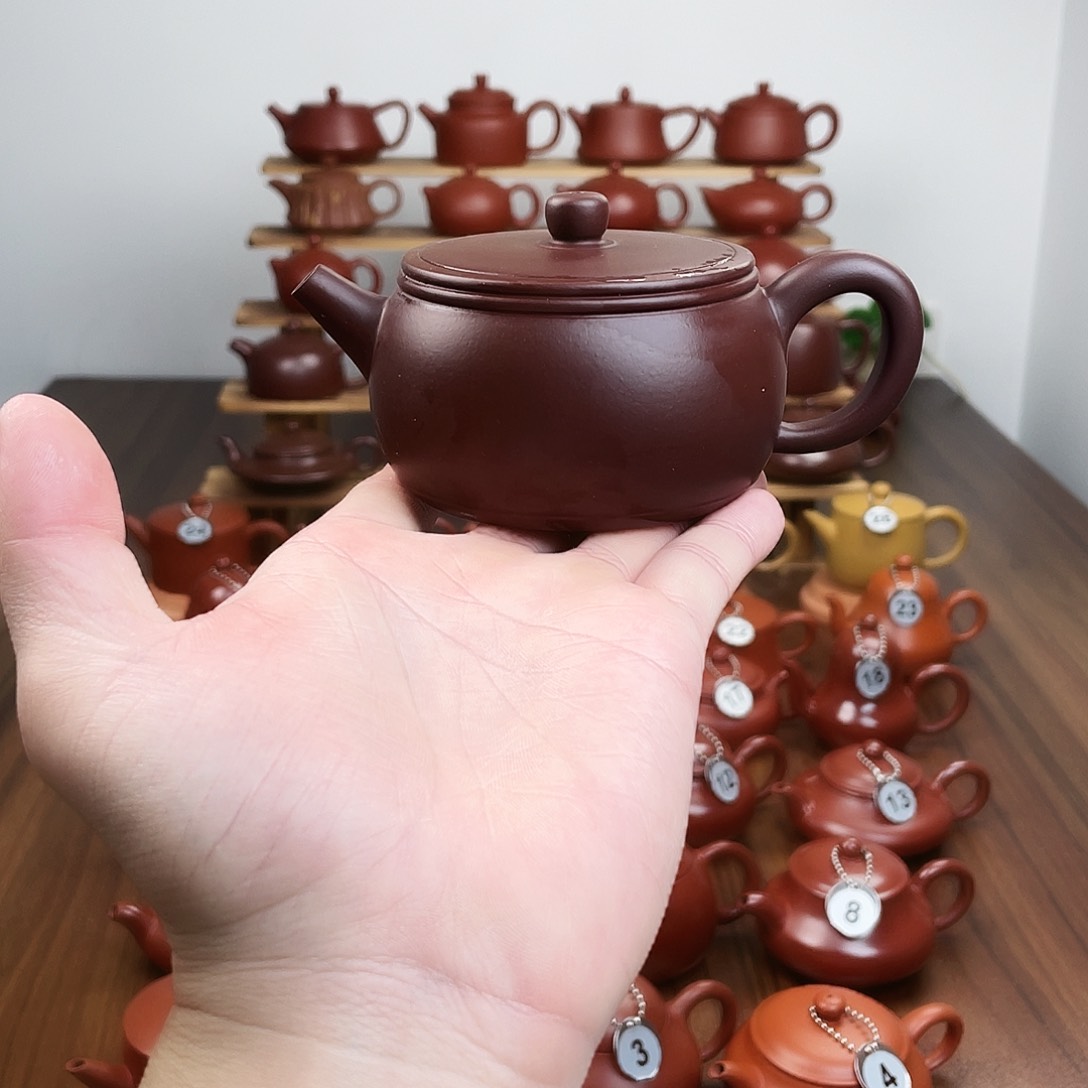 茶壶紫砂北**冻紫泥大汉瓦180cc