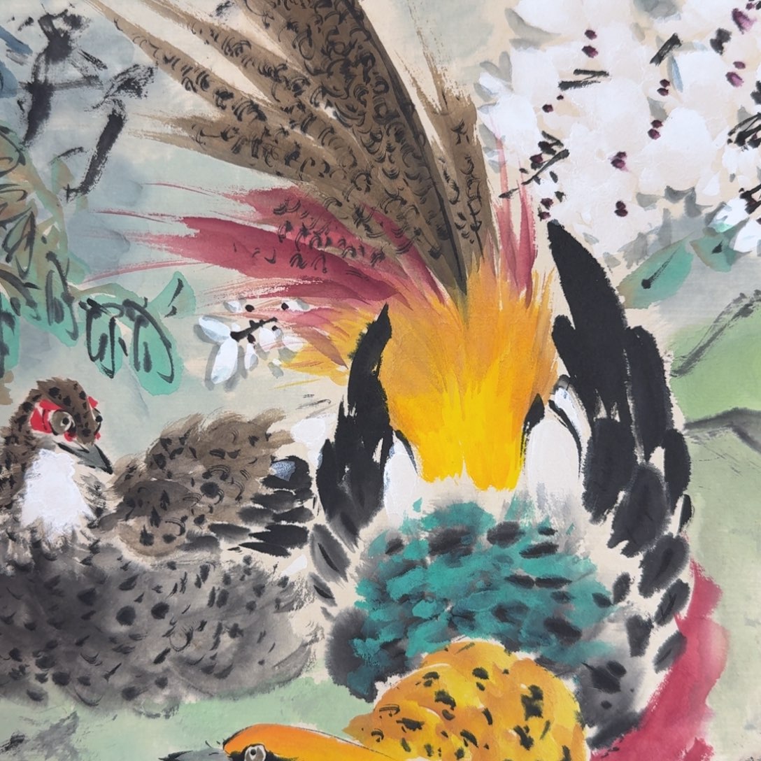 国画国画作品山水花鸟纯手绘