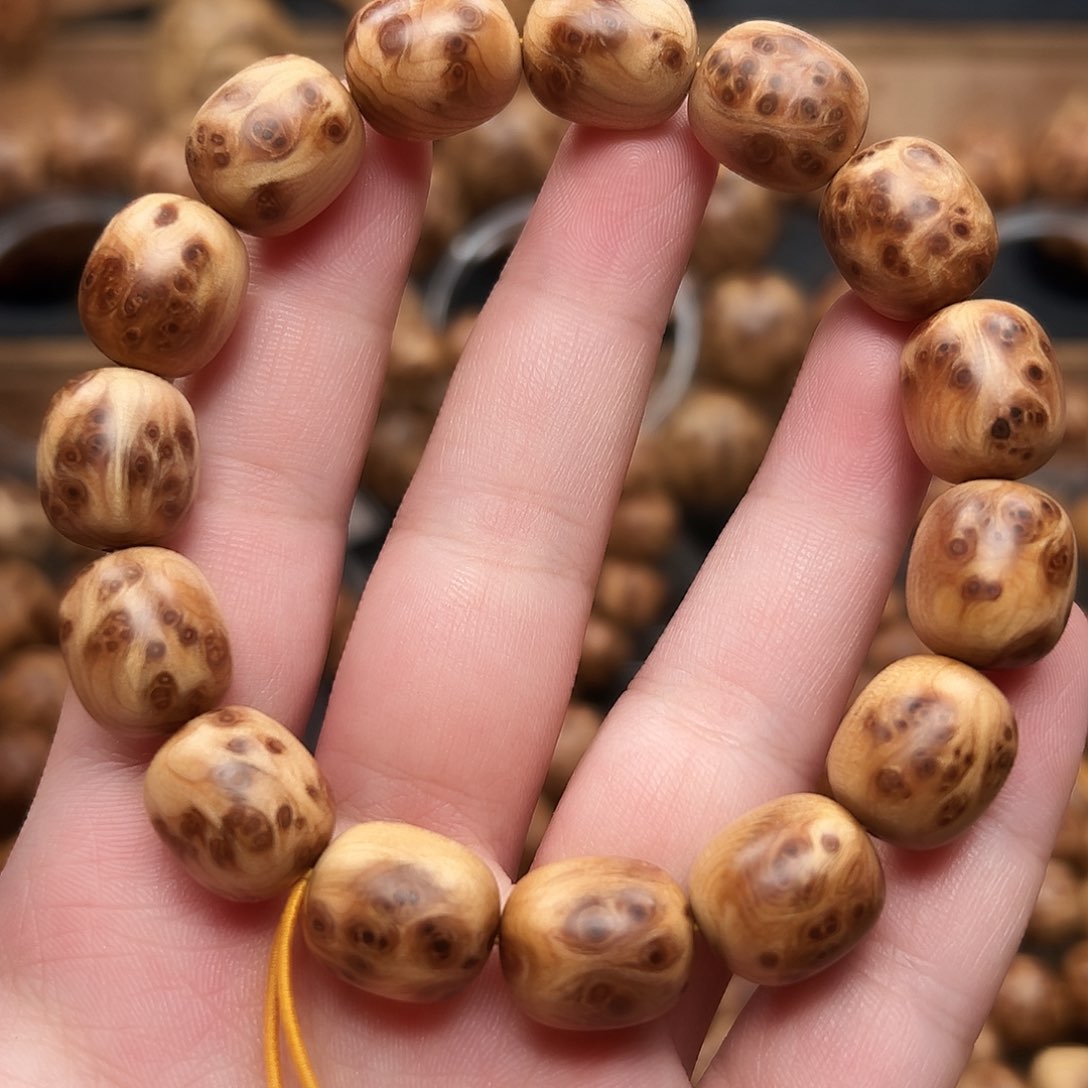 柏木（崖柏）手串/手链1315枣珠