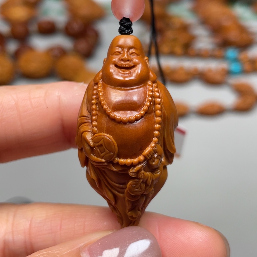 橄榄核吊坠童子弥勒