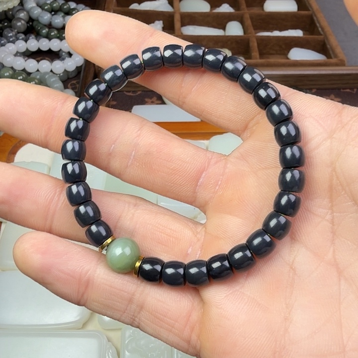 和田玉未镶嵌手链