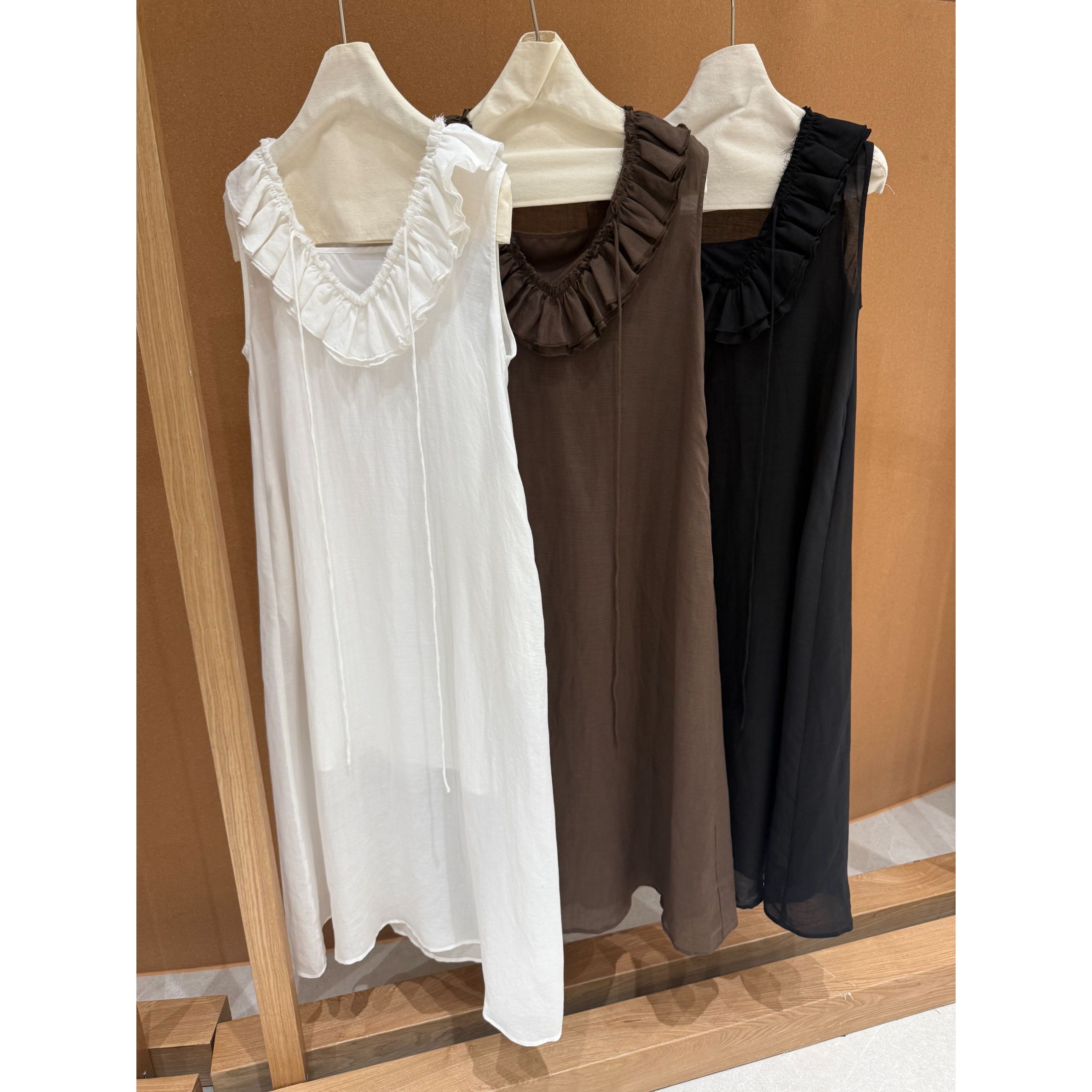 【NO退NO换】鑫燃KIKI 天丝亚麻时尚复古设计感连衣裙 2581080 MHT