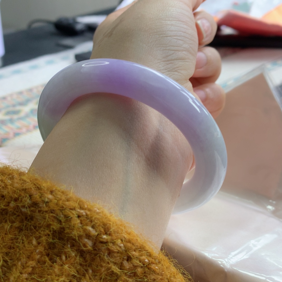 翡翠手镯未镶嵌55圆