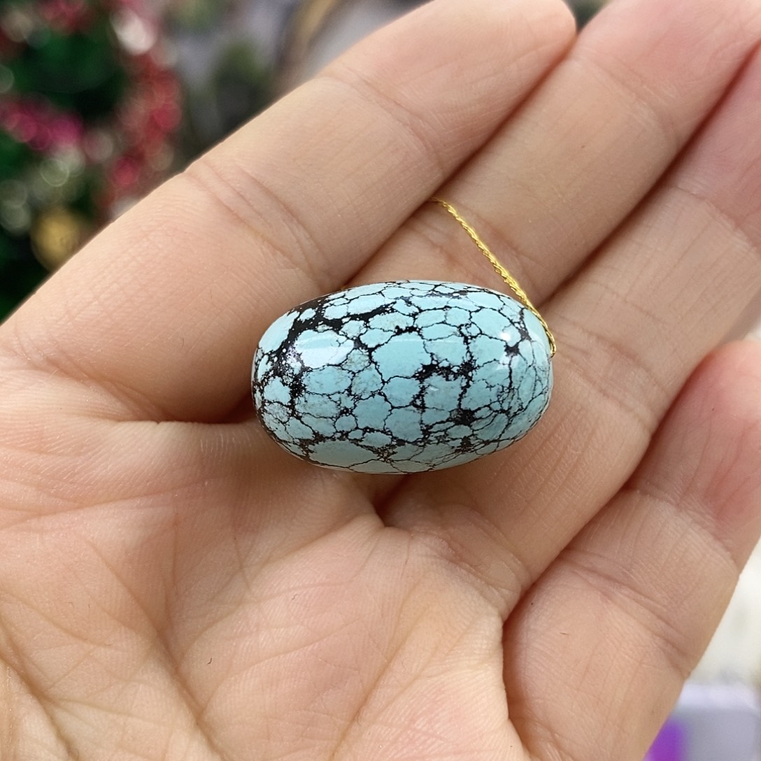 虚***渡绿松石18K金镶嵌珠宝奇石