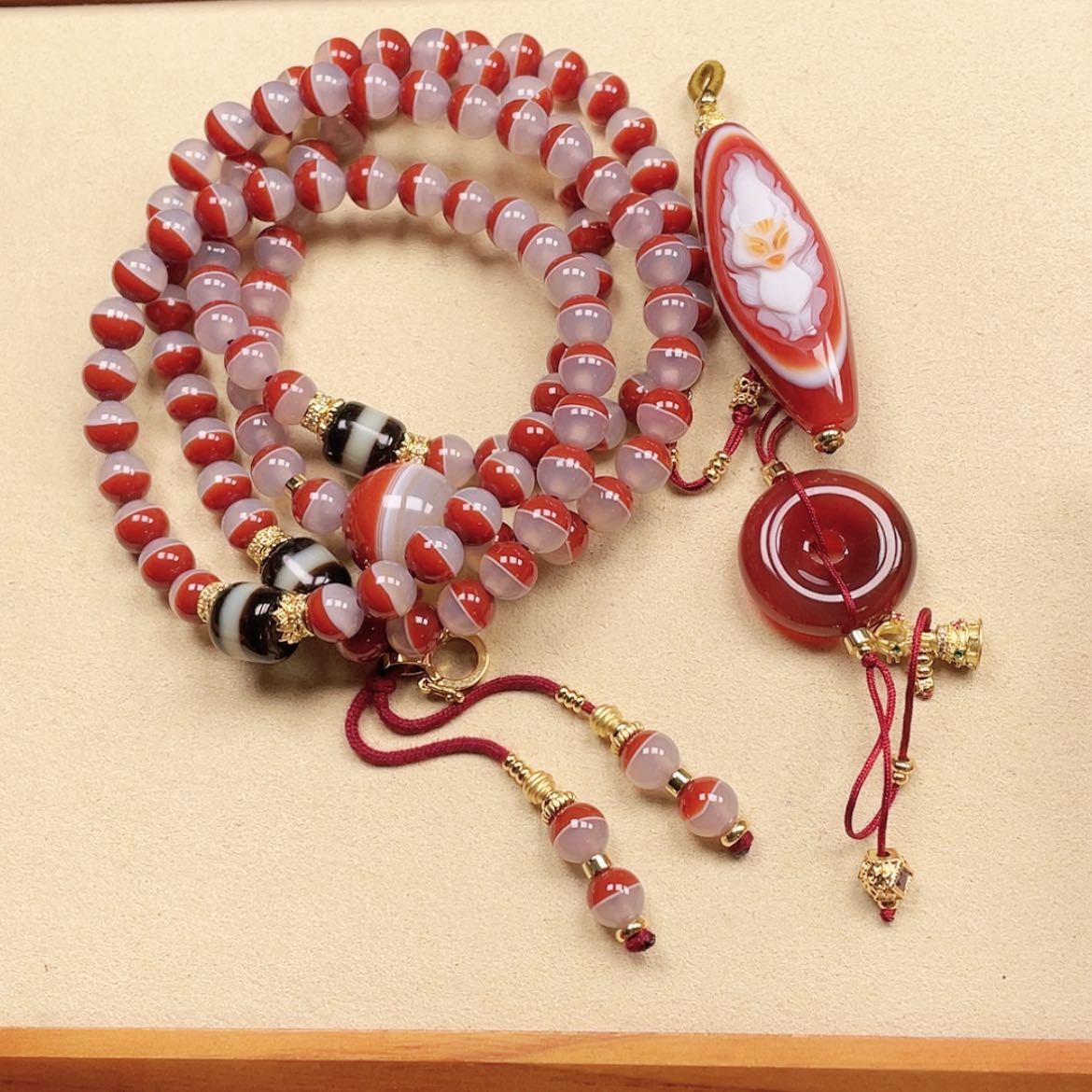 【闪购商品】玛瑙/玉髓珠宝半成品合金得****子
