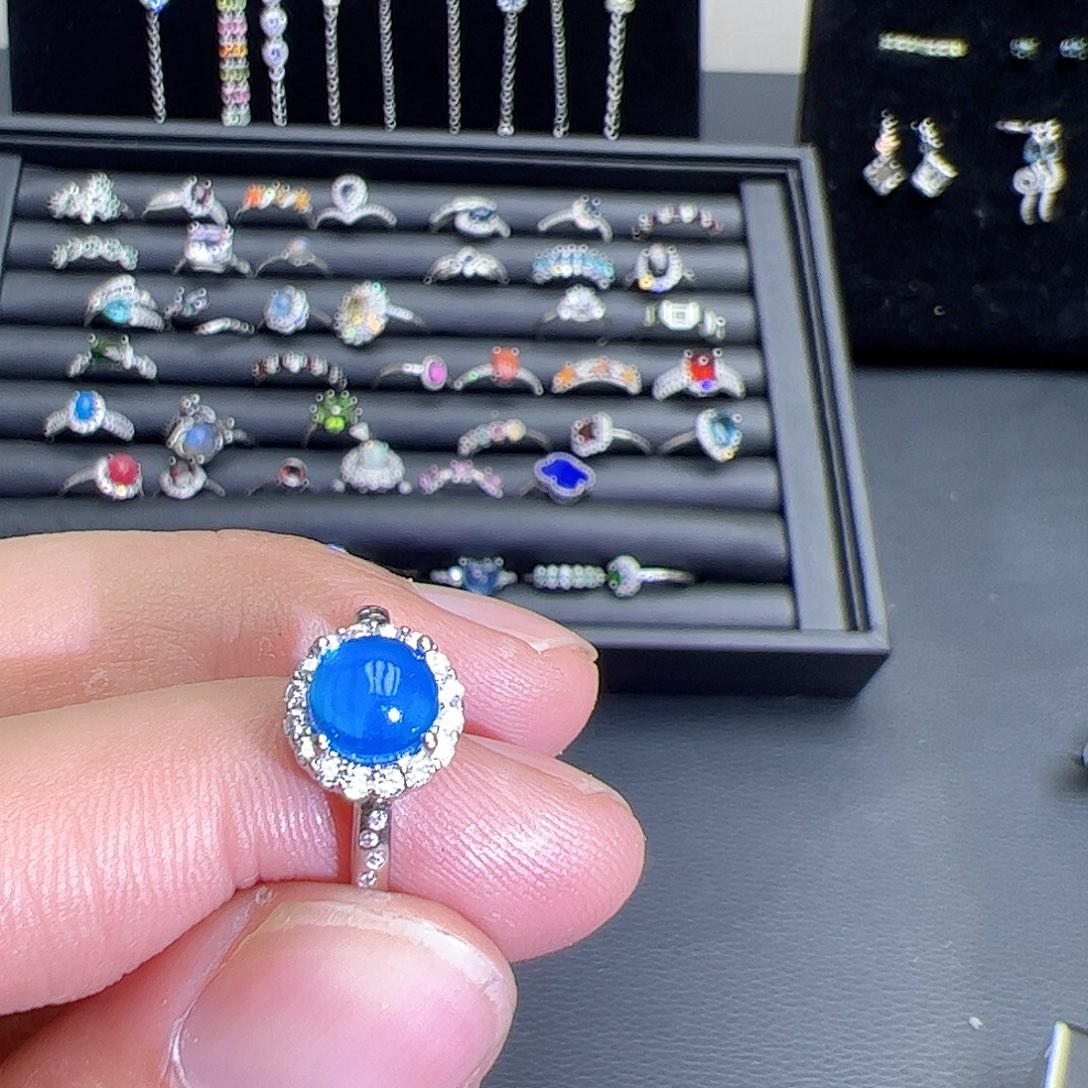 紫晶珠宝半成品银S925镶嵌