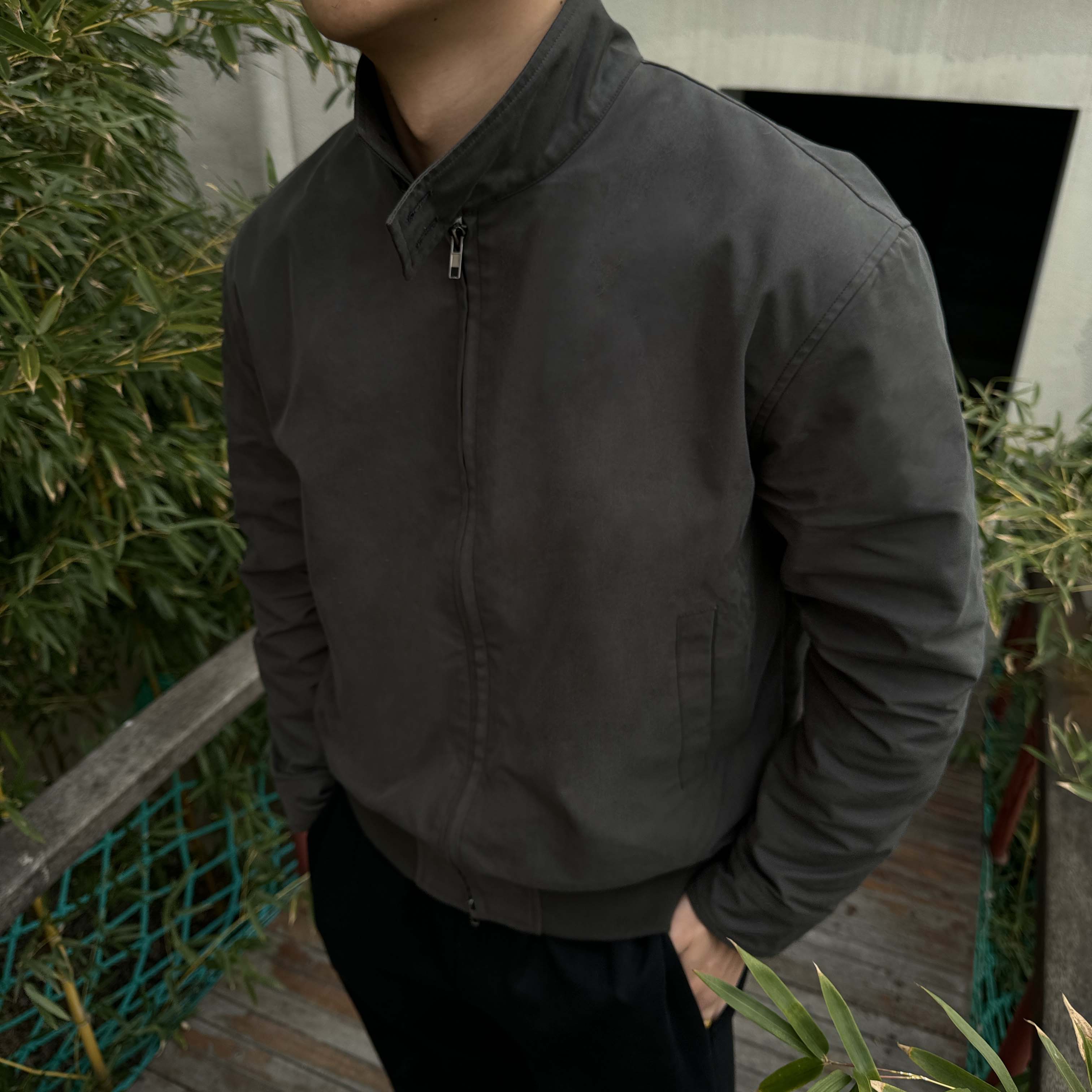 GTAL春夏美式休闲哈林顿复古风夹克纯色立领机车防风长袖外套