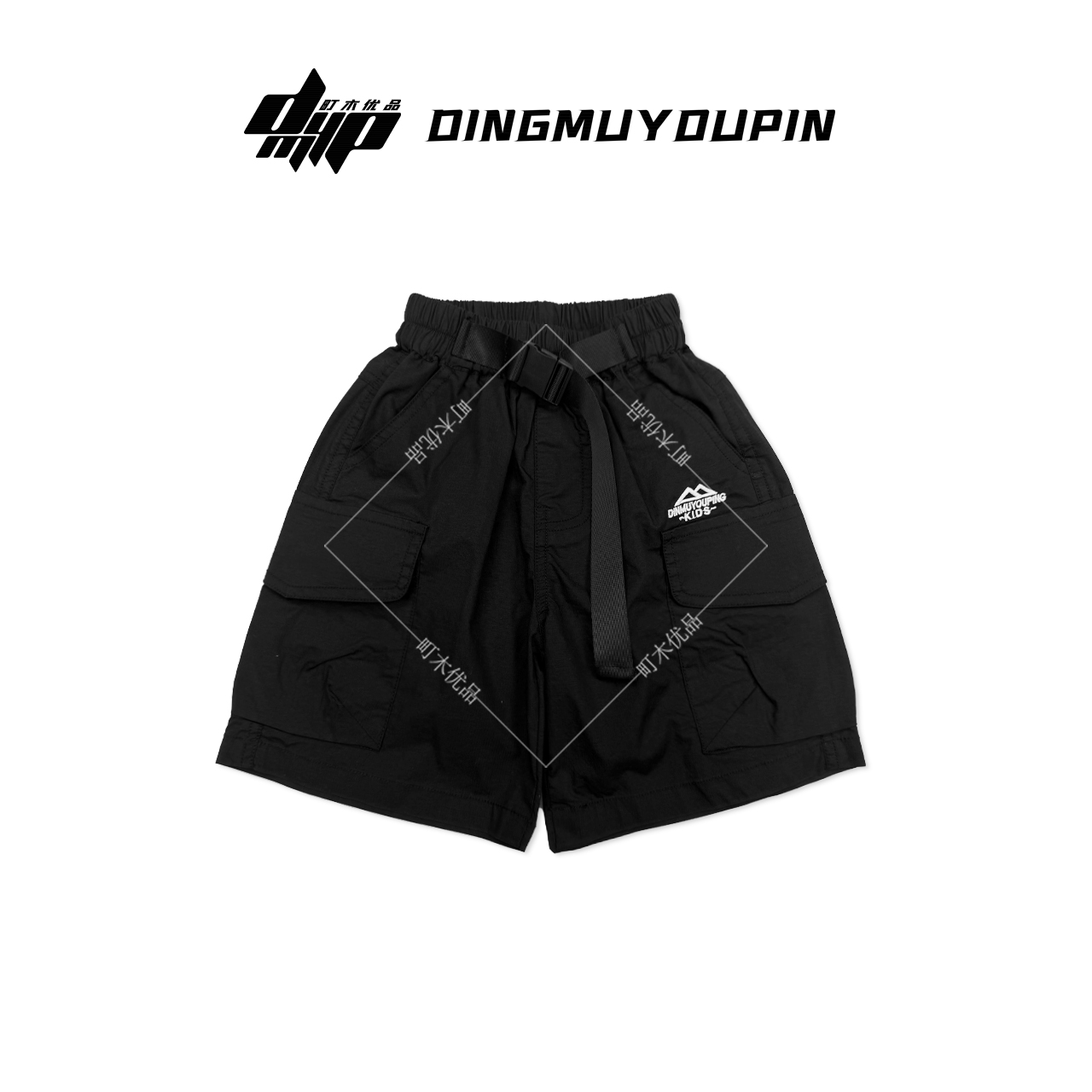 【町木优品】儿童夏季男童新款町木刺绣百搭工装休闲短裤 DK037