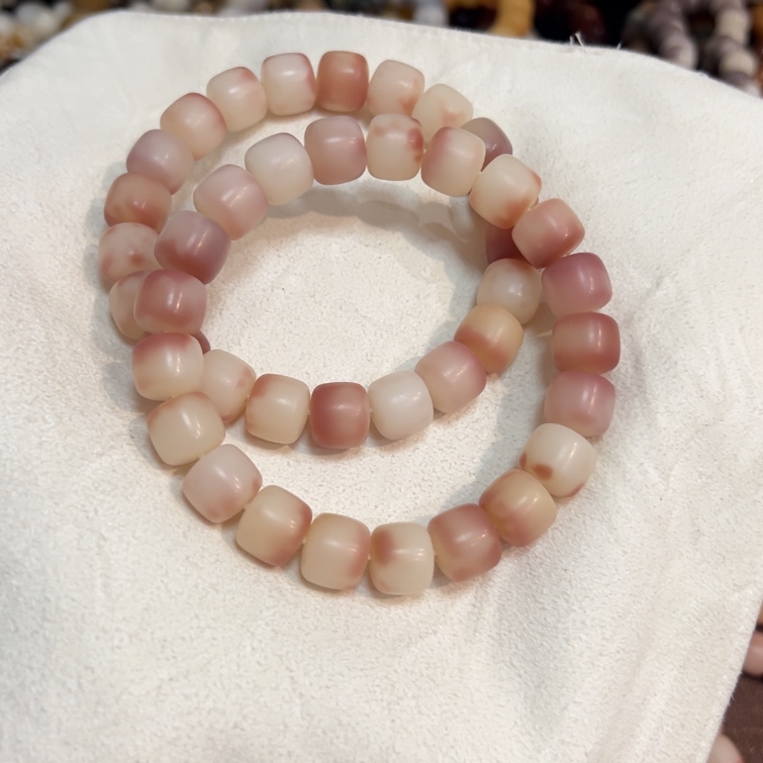 菩提根/象牙果吊坠桃花枝12