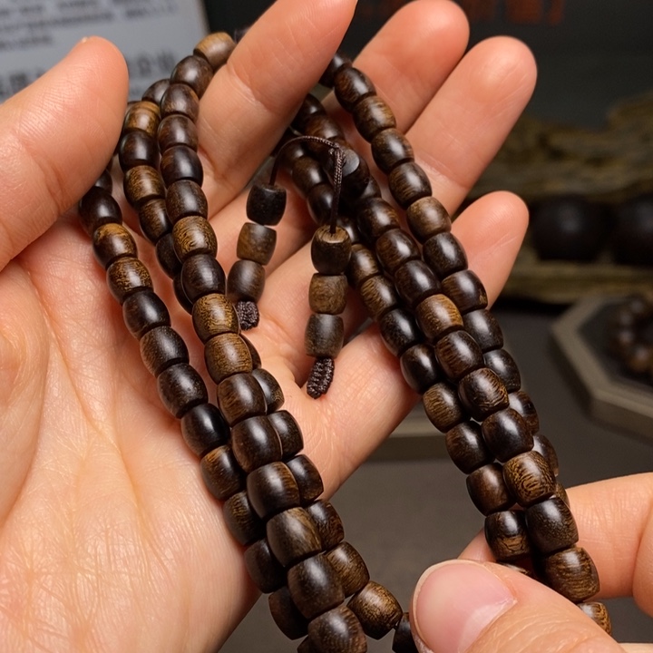 手串沉香越南芽庄白棋楠瘤疤0.6×108