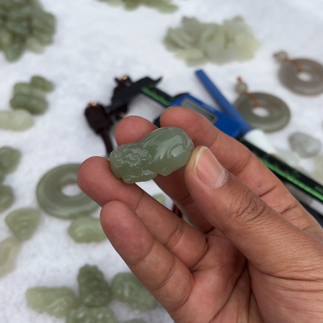 和田玉貔貅34尺寸未镶嵌定制不退换