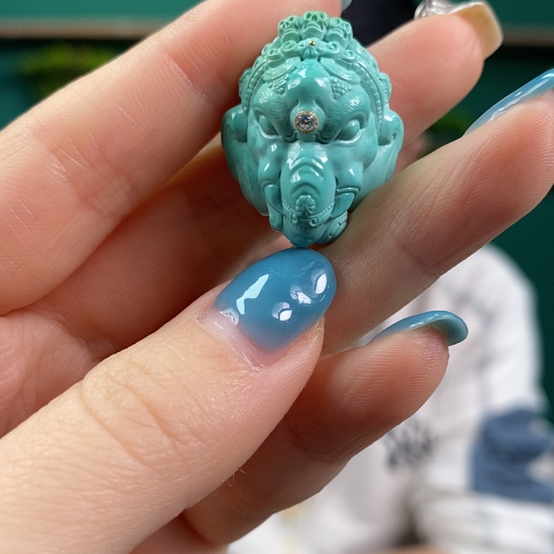 绿松石珠宝奇石未镶嵌