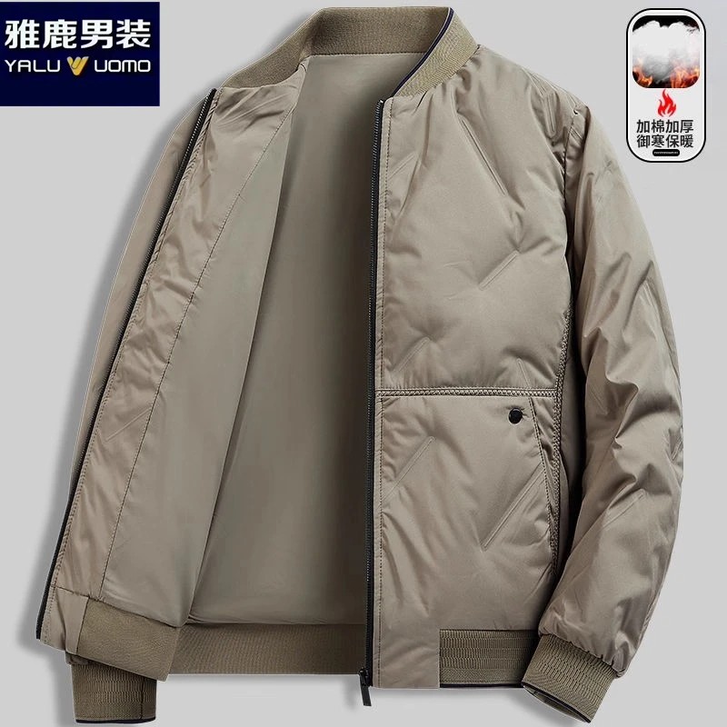 男士棉衣冬季宽松大码羽绒棉服保暖加厚立领帅气百搭休闲冬天外套