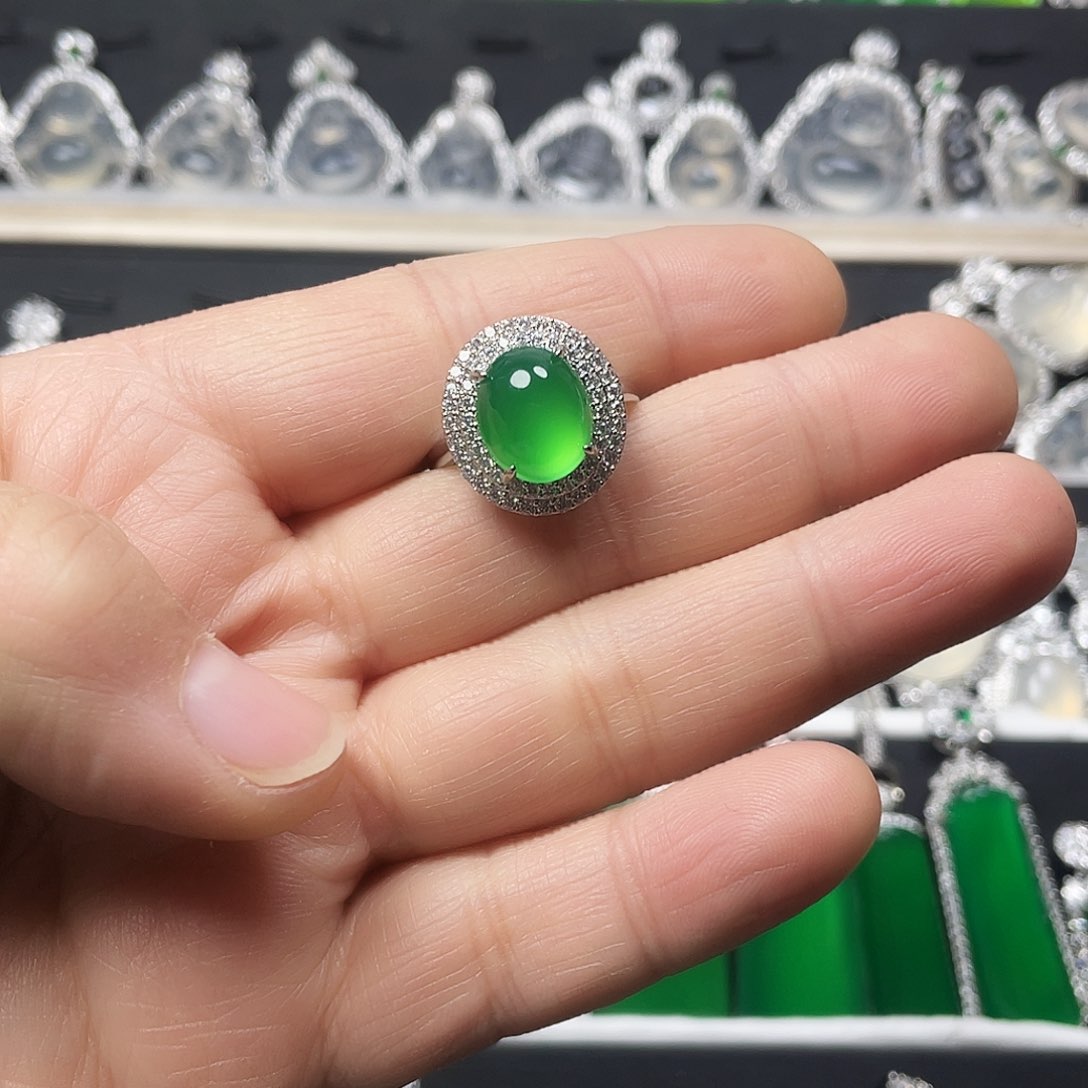 玛瑙/玉髓戒指合金