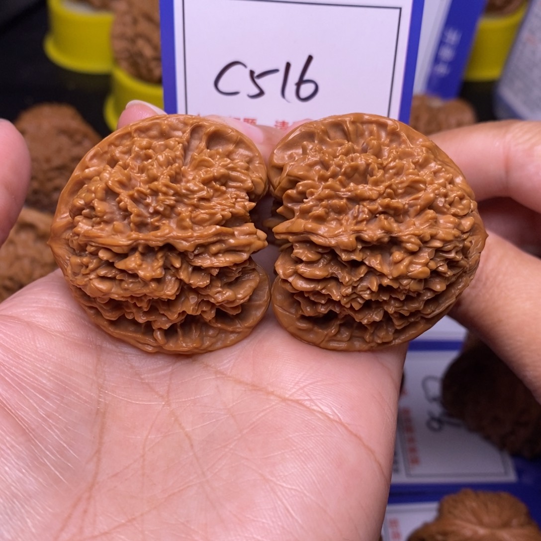 文玩核桃把件42满天星c516