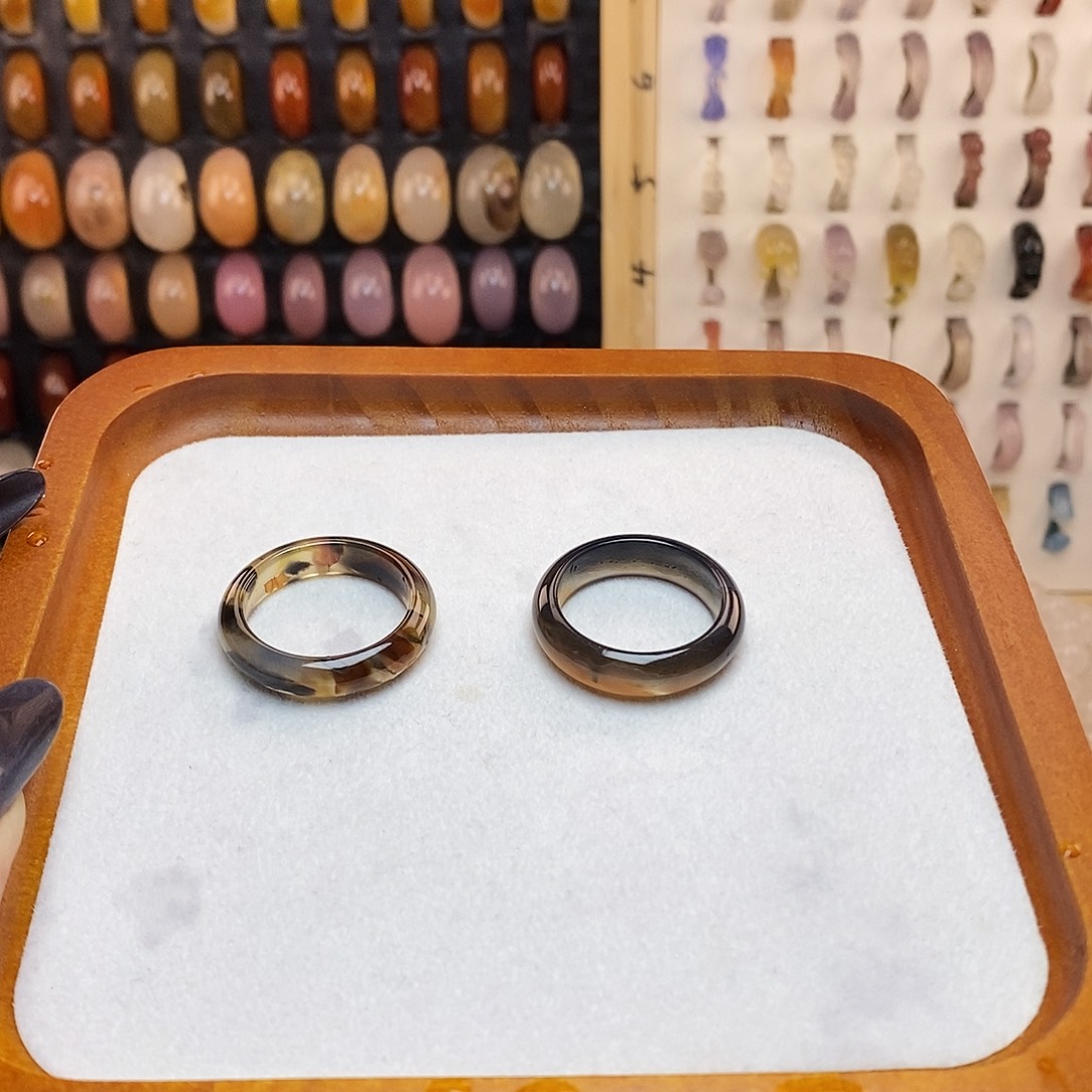 玛瑙/玉髓合金戒指