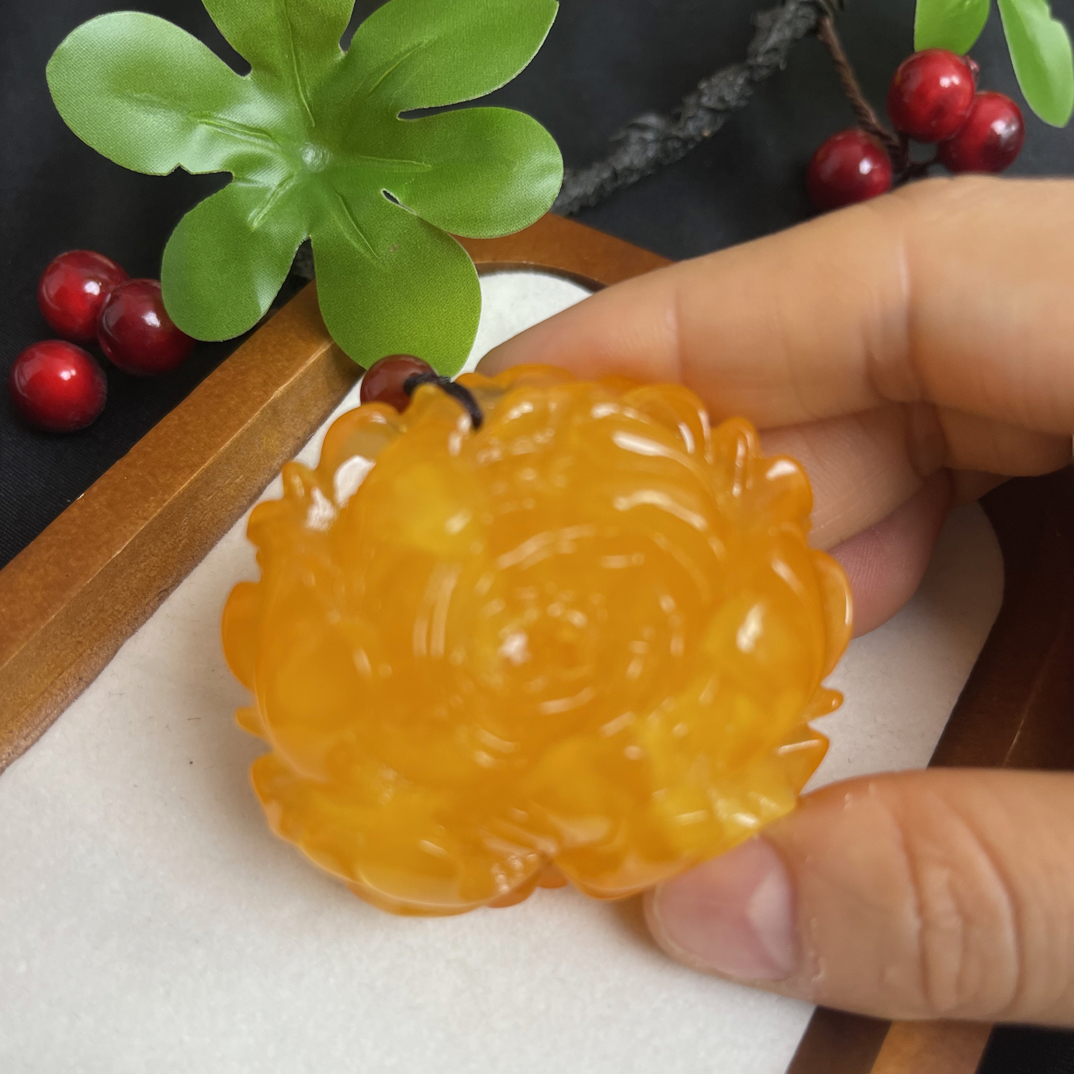 W107 古巴新蜜 时尚百搭牡丹花绳子款