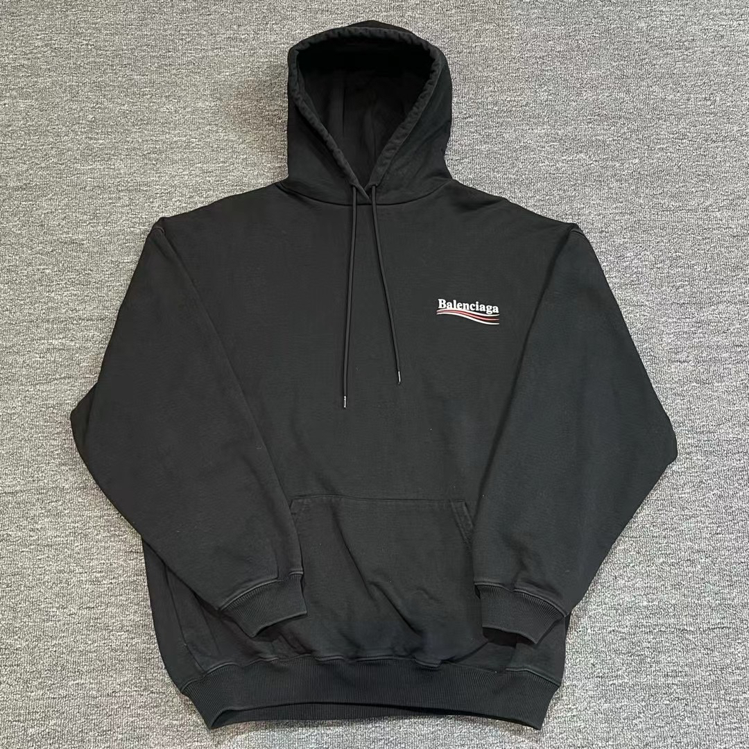 99新 Balenciaga/巴黎世家 海浪连帽卫衣/尺码：M
