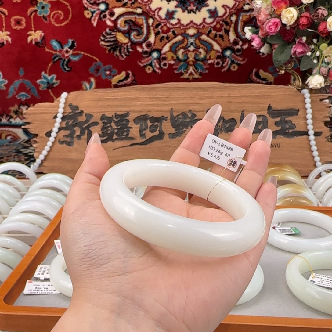 未镶嵌手镯和田玉新疆和田玉羊脂白玉手镯轮胎镯