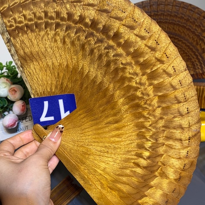 金丝楠李*金丝楠木扇子