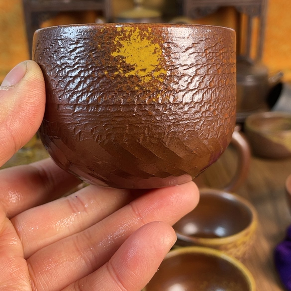 【闪购商品】阳*?柴烧主人杯150毫升左右