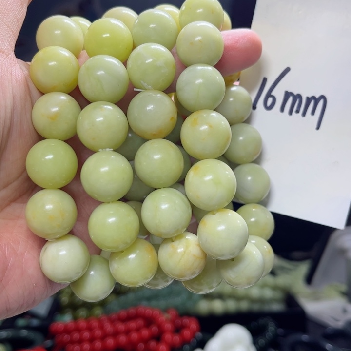 蛇纹石玉手串多样性发货未镶嵌