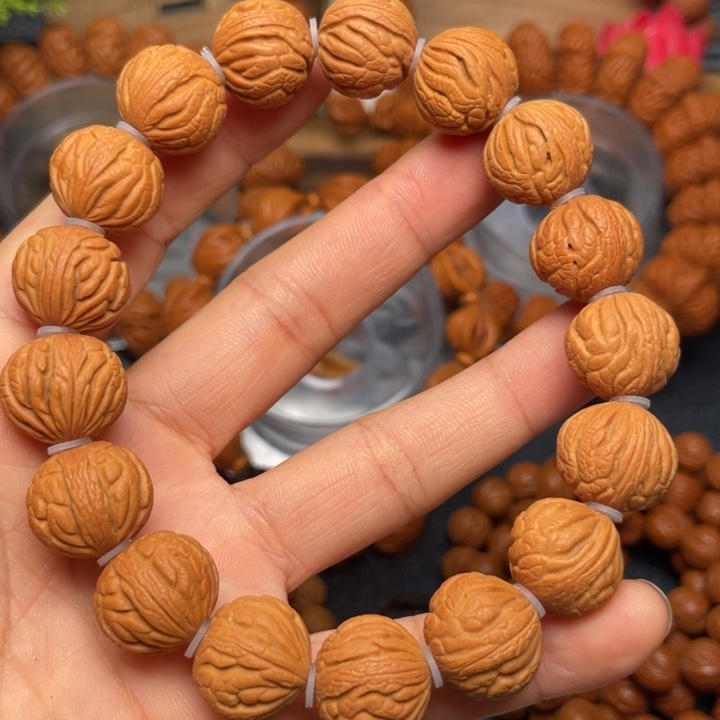 桃核手串龙纹桃核7