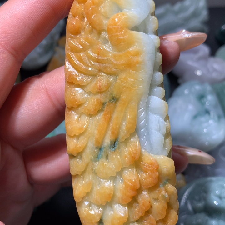 翡翠未镶嵌颈饰保真天然A货翡翠