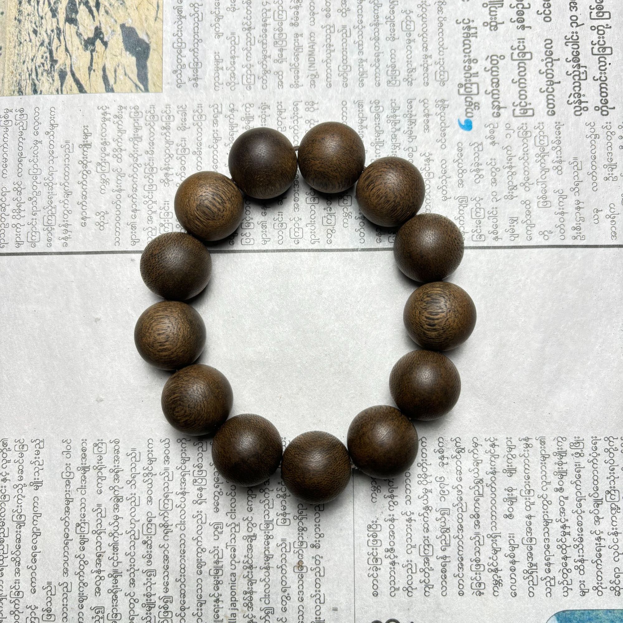 XDZJH146 金丝虎皮棋楠沉香单圈手串（多样性发货）