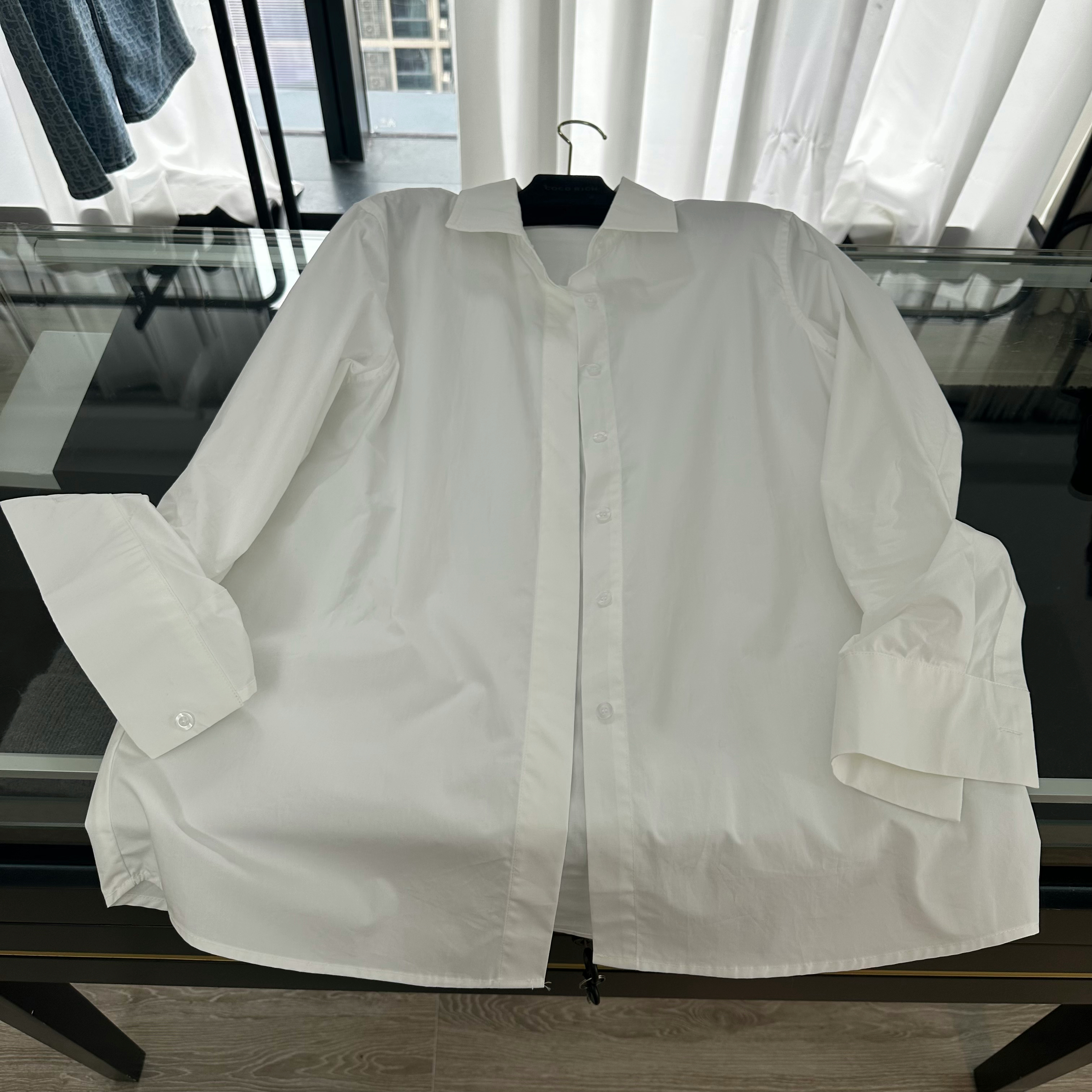 男友风OL纯白经典衬衣