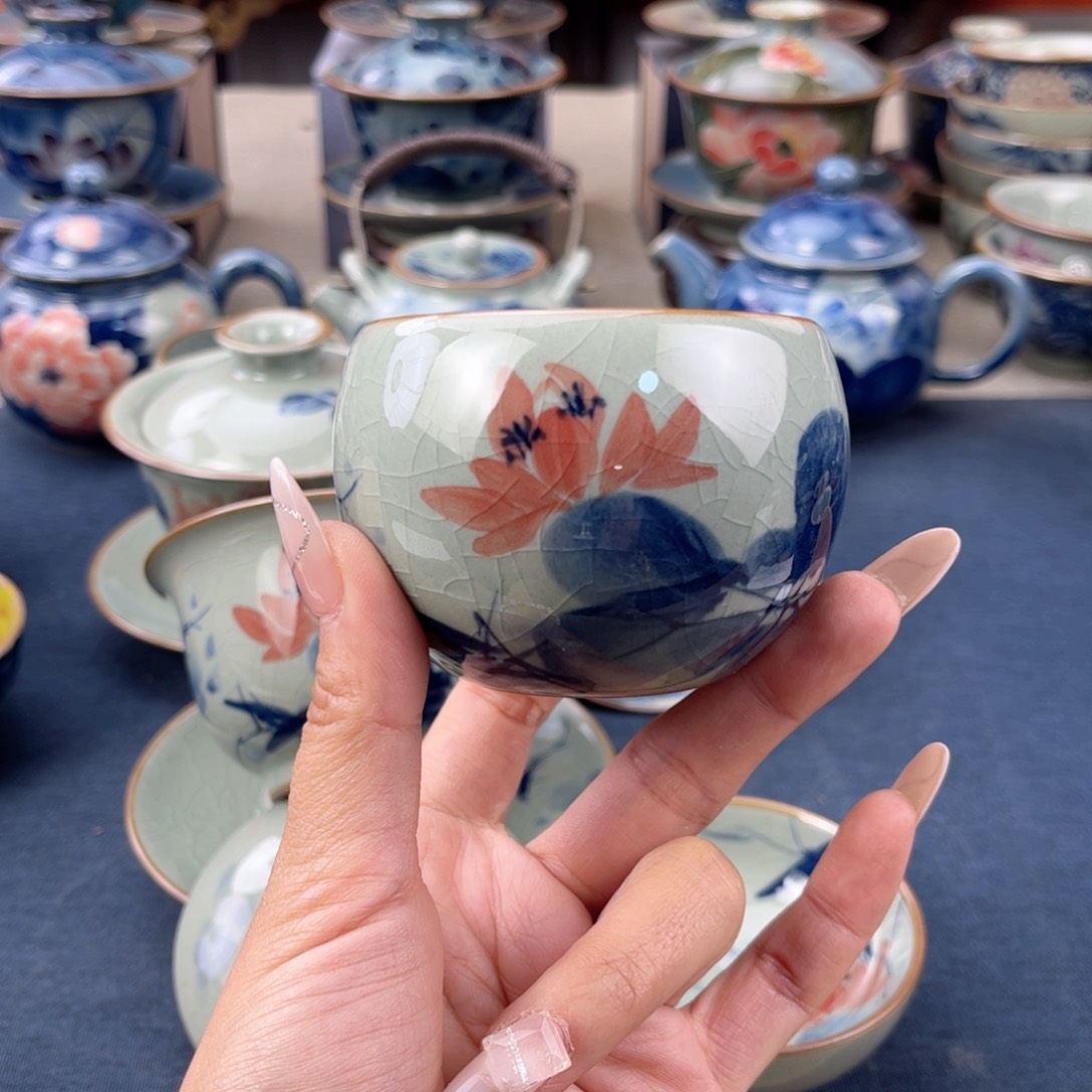 杯景德镇手绘手工茶具