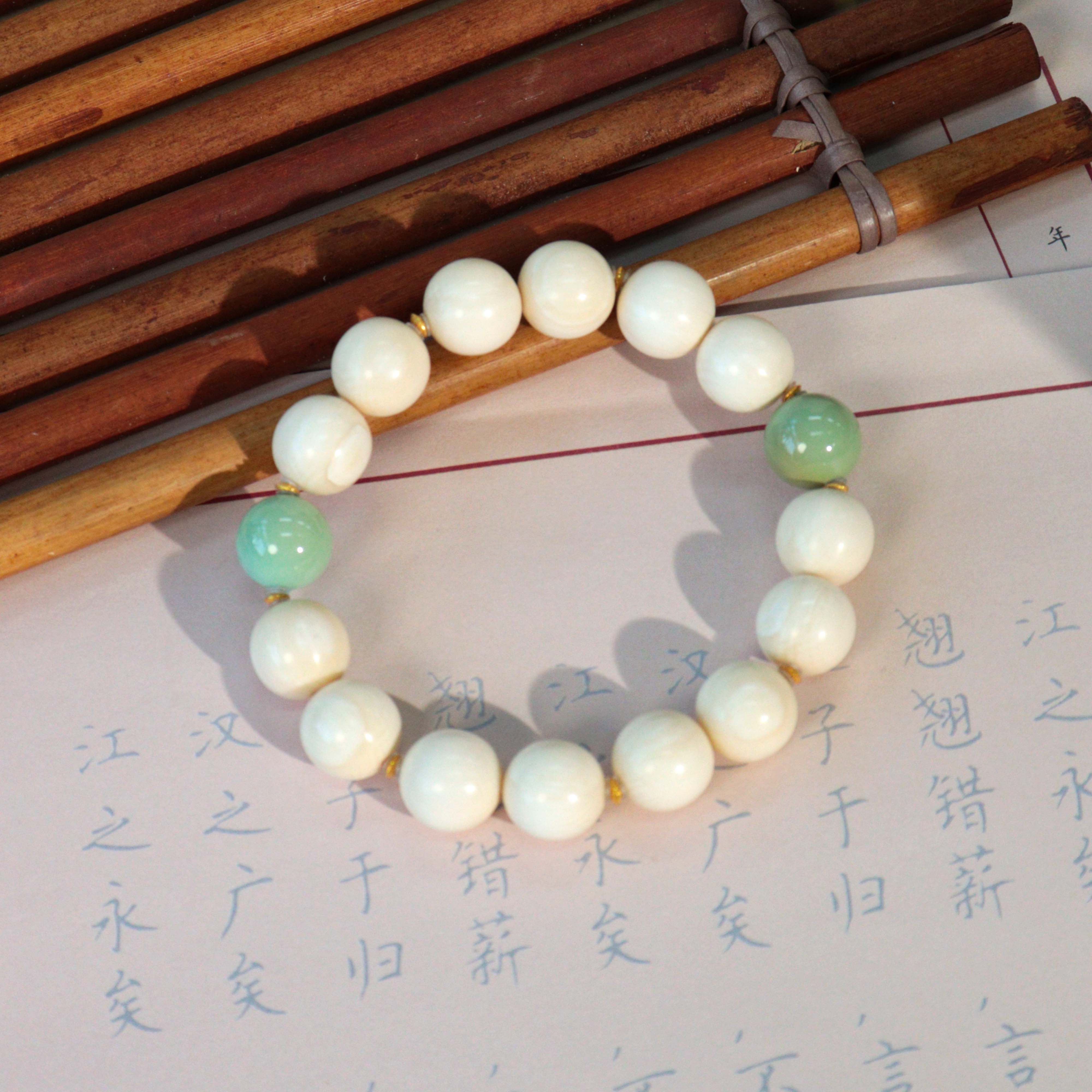 猛犸双圆珠手串（自发）