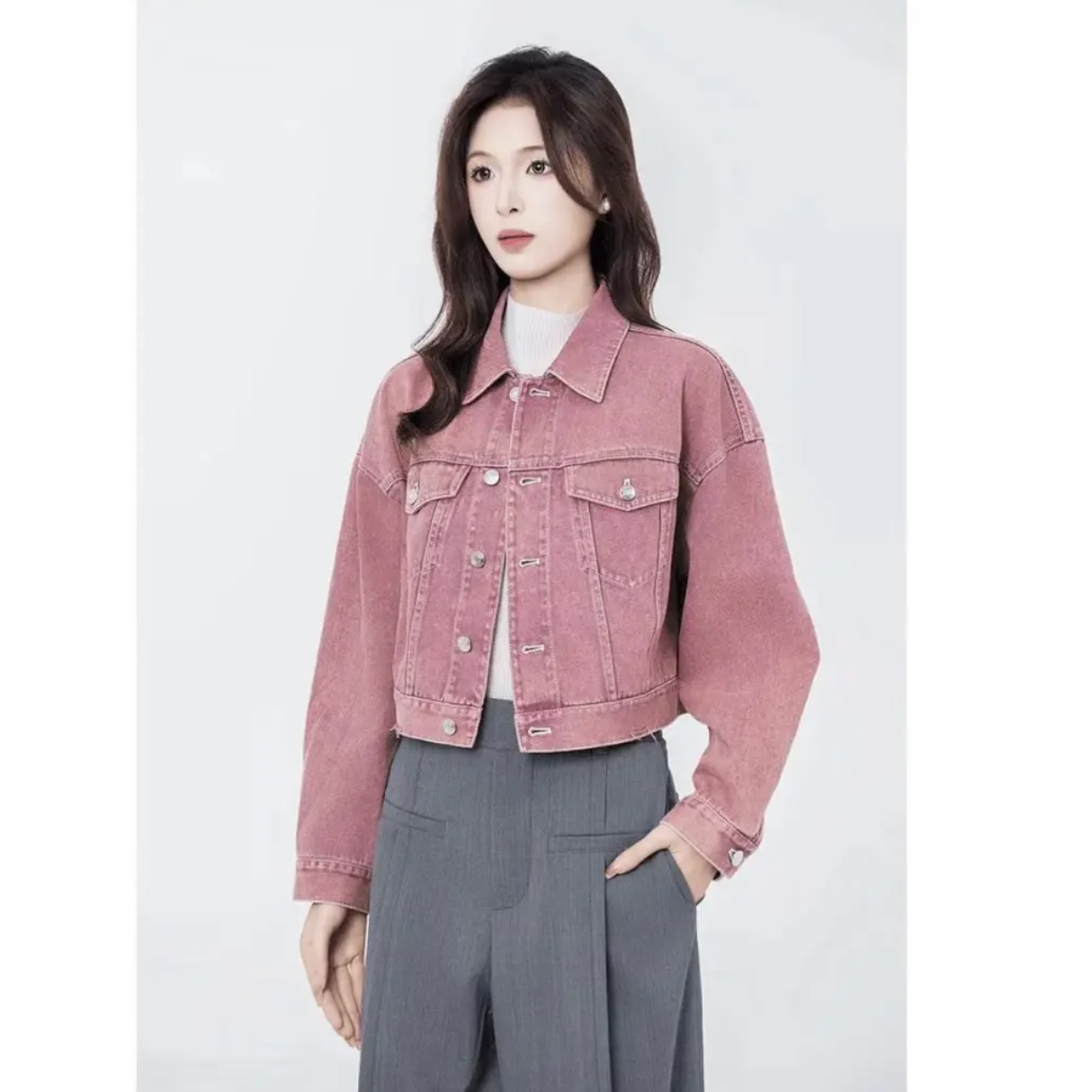 【阿玛施AMASS】5400820新款牛仔外套