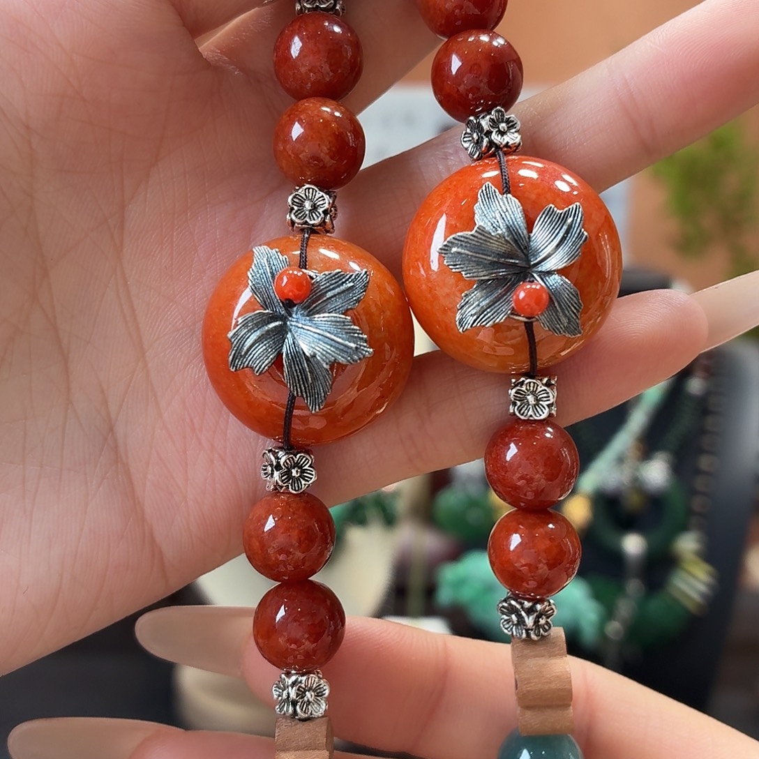 翡翠未镶嵌耳饰多样性发一手串