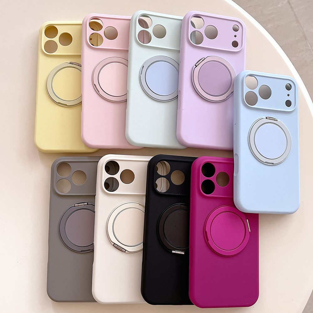【液态硅胶支架壳】适用iPhone17promax手机壳苹果液态肤感保护套