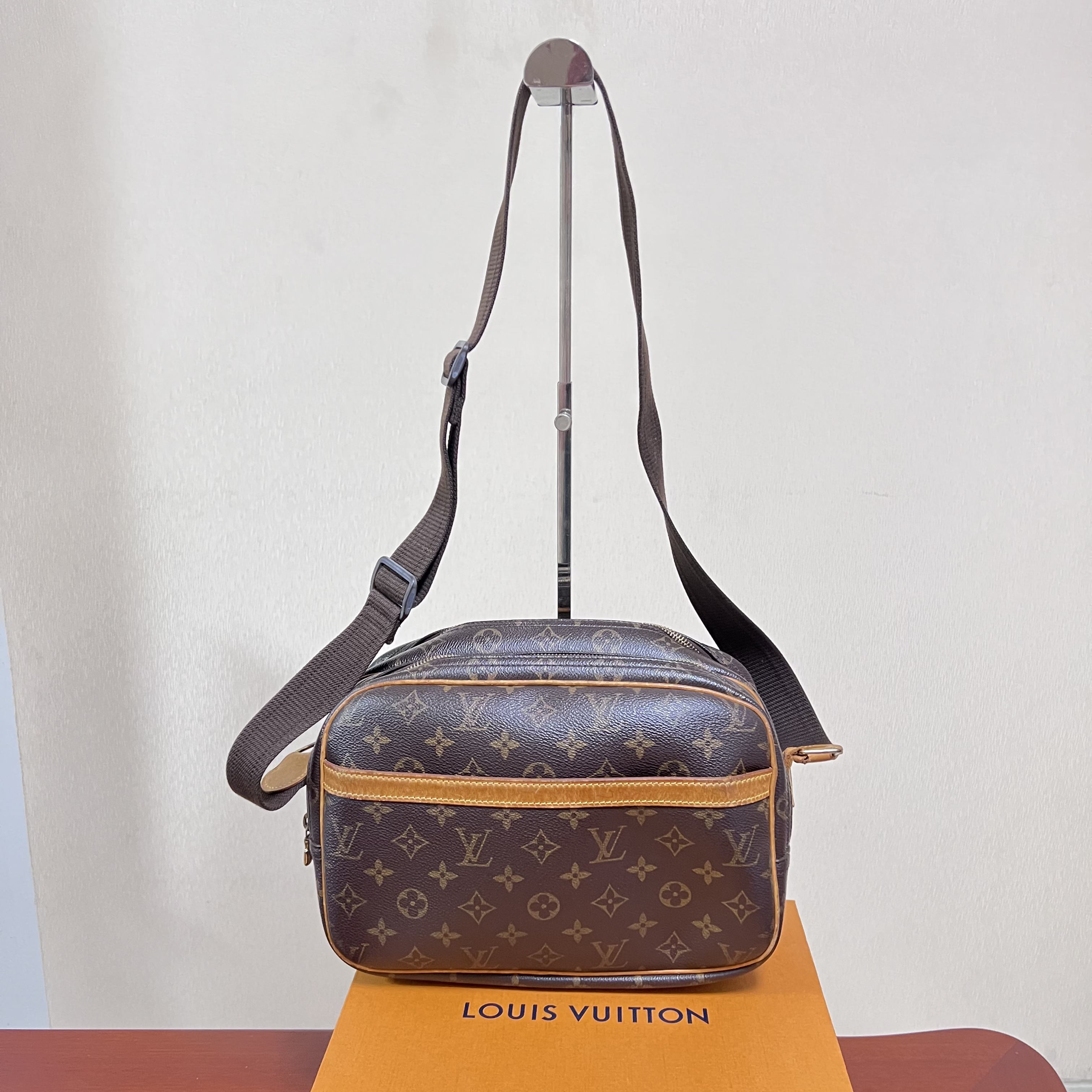 95新 LouisVuitton/路易威登 老花记者包男士相机包 鱼鱼